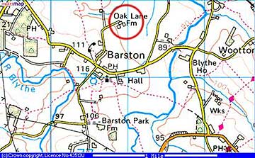 Barston Map